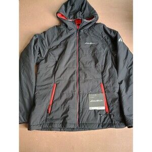 Eddie Bauer First Ascent Jacket Women's XL Ignite Flux Hooded Gray Orange Coat